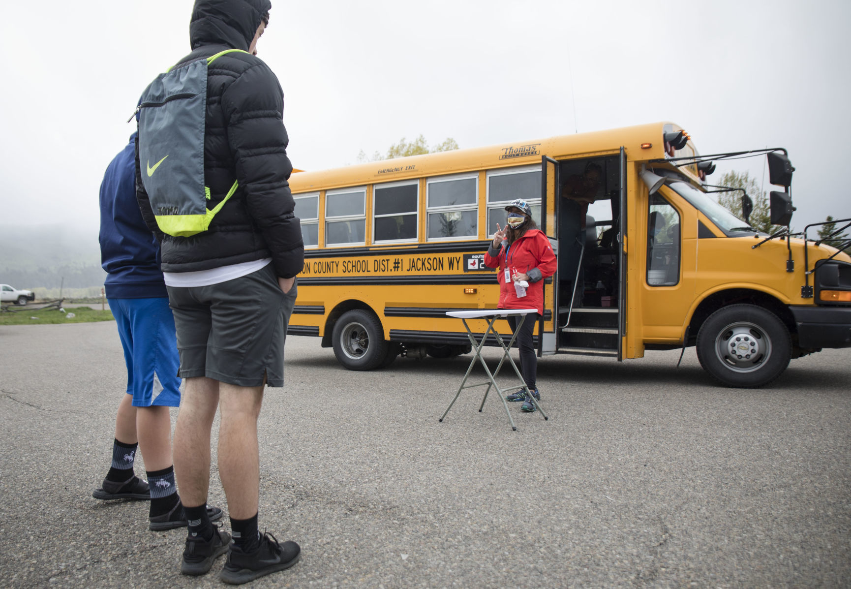Buses deliver meals to students around Teton County